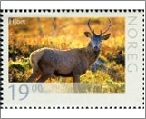 Used NK 1868   Deer (Cervus elaphus) 19 Krone Multicolor
