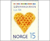 Used NK 1870   Seamen's Church 150 Years Old -15 Krone Multicolor