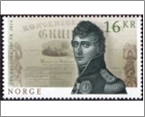 Used NK 1884   Prince Christian Frederik and the Constitution 16 Krone Multicolor