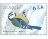 Used NK 1896   European Blue Tit (Cyanistes caeruleus) 16 Krone Multicolor