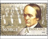 Used NK 1914   Halfdan Kjerulf (1815-1868) Composer 10.5 Krone Multicolor