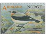 Used NK 1920   Northern Wheatear (Oenanthe oenanthe) 10.5 Krone Multicolor