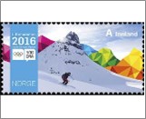 Used NK 1925   Youth Olympic Games 2016, Lillehammer  Krone Multicolor