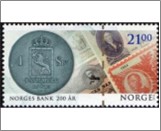 Used NK 1942   Speciedaler coin and old banknotes 21 Krone Multicolor