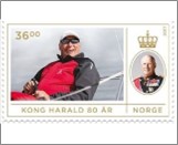 Used NK 1955   King Harald 80 Year 36 Krone Multicolor