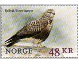Used NK 1976   Rough-legged Hawk (Buteo lagopus) 85 Krone Multicolor