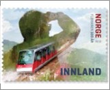 Used NK 1990   Centenary of the Fløibanen Funicular Rail  Krone Multicolor