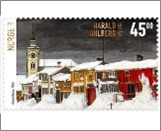 Used NK 2010   Street in Røros, 1903; Harald Sohlberg 45 Krone Multicolor