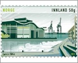 Used NK 2047   Larvik, 300th Anniversary  Krone Multicolor