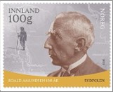 Used NK 2067   Roald Amundsen, Polar Explorer, 150th Anniversary 28 Krone Multicolor