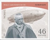 Used NK 2068   Roald Amundsen, Polar Explorer, 150th Anniversary 46 Krone Multicolor
