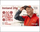 Used NK 2069   Male Posten Employee 19 Krone Multicolor