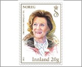 Used NK 2074   Queen Sonja 85th Birthday 19 Krone Multicolor