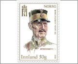 Used NK 2075   King Haakon VII 150th Birthday 25 Krone Multicolor