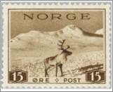 Mint NK 220 Tourism - Reindeer (without watermark) 15 Øre Black grey brown