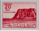 Mint Stamp Norway 1938 NK223(SCB9) The North Cape II 20 Øre Brown red
