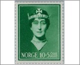 Used NK 225   Queen Maud 10 Øre Green
