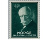 Mint NK 233 Fridtjof Nansen 10 Øre Black green