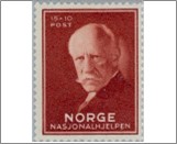 Mint NK 234 Fridtjof Nansen 15 Øre Carmine brown