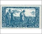 Mint NK 299 Stiklestad Battlefield 60 Øre Indigo