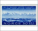 Mint NK 305 Ja Vi Elsker 30 Øre Dark ultramarine
