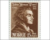 Used NK 307   Johan Herman Wessel 15 Øre Dark brown