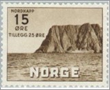 Used NK 311   The North Cape III 15 Øre Black brown