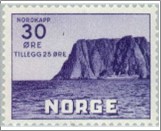 Used NK 313   The North Cape III 30 Øre Dark violet blue