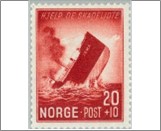 Used NK 324   Passenger ship S/S "Irma" torpedoed 20 Øre Red Brown