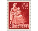 Used NK 329   People at work 20 Øre Brown carmine