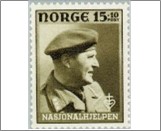 Mint NK 346 Crown Prince Olav 15 Øre Brown olive