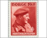 Mint NK 347 Crown Prince Olav 20 Øre Dark brown red