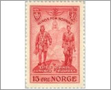 Mint NK 349 Pilots 15 Øre Dark red