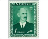 Mint NK 350 King Haakon VII 1 Krone Green