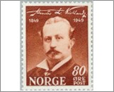 Mint NK 379 Alexander Kielland 80 Øre Brown