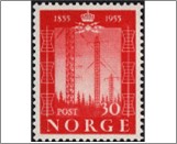 Used NK 423   Telegraph 30 Øre Red