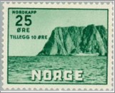 Used NK 445   The North Cape V 25 Øre Emerald