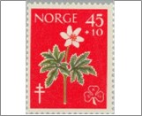 Mint NK 479 Tuberculosis Relief Fund- Flowers 45 Øre Multicolor