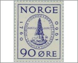Used NK 482   Royal Society of Scientists 90 Øre Blue