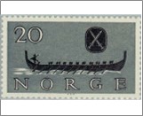 Mint NK 485 Viking ship 20 Øre Black,Dark grey