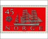 Mint NK 487 Bark "Skomvaer" 45 Øre Multicolor