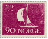 Mint NK 495 Sailing 90 Øre Purple