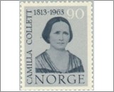 Mint NK 531 Camilla Collett (1813-1895) Author Black blue 90 Øre