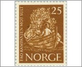 Mint NK 532 Freedom from hunger Ochre brown 25 Øre