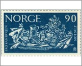 Mint NK 535 Freedom from hunger Indigo 90 Øre