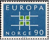 Mint NK 541 C.E.P.T.- Square Olive,Dark blue 90 Øre