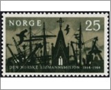 Mint NK 555 Mission to Seamen Black olive 50 Øre