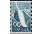 Mint NK 574 WC Skiing Dark blue 90 Øre