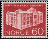 Mint NK 578 Bank of Norway Carmine 60 Øre