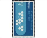 Mint NK 583 Molecules in test-tube Light blue,Dark blue 40 Øre